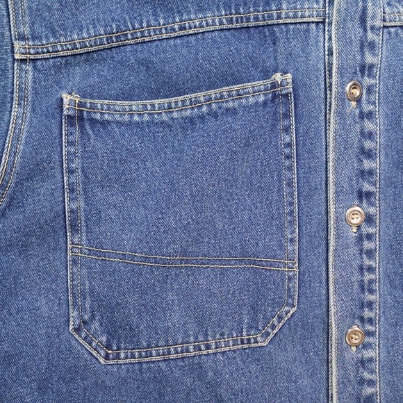 Paco Denim Jacket Mens Size M Long Sleeve Button Front Pocket Blue Cotton - Picture 7 of 13